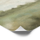 南の緑の抽象芸術風景 ポスター (コーナー)