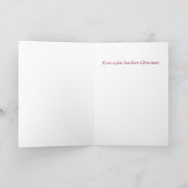 南をテーマにしたペンギンのクリスマスカード シーズンカード (内部)