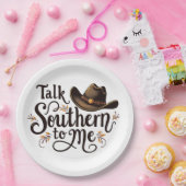 南を私にカウボーイおもしろいハットウェスタン語る ペーパープレート (パーティー)