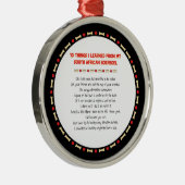 南アおもしろいフリ学カのBoerboel出身のこと メタルオーナメント (右)