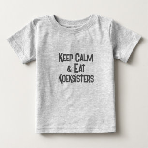 南アおもしろいフ保のCalm & EatKoeksisters ベビーTシャツ