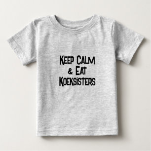 南アおもしろいフ保のCalm & EatKoeksisters ベビーTシャツ
