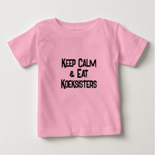 南アおもしろいフ保のCalm & EatKoeksisters ベビーTシャツ