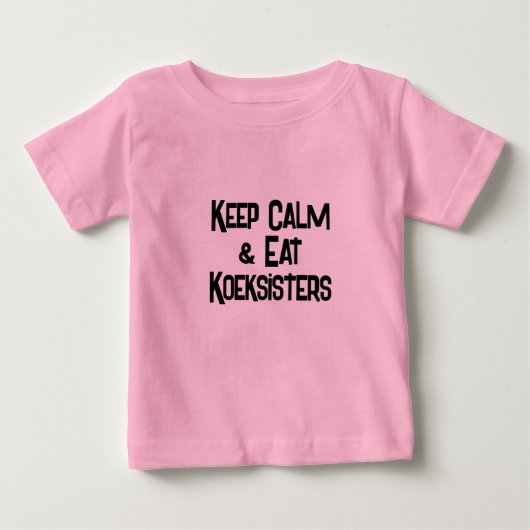 南アおもしろいフ保のCalm & EatKoeksisters ベビーTシャツ (正面)