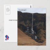 南アイスランドのフォスアシズー ポストカード (正面/裏面)