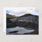 南アイスランドの氷河の反射 ポストカード (正面/裏面)