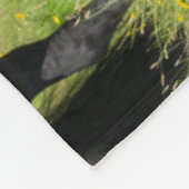 南アイスランド牧場の馬 フリースブランケット (角)