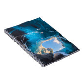 南アイスランドVatnajokull Icefieldクリスタルケーブ ノートブック (右側)