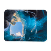 南アイスランドVatnajokull Icefieldクリスタルケーブ マグネット (横)