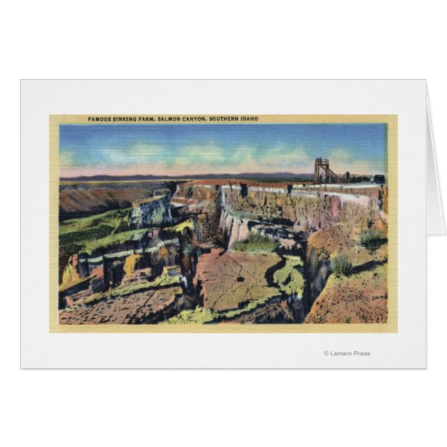 南アイダホ州 – サケの有名な沈没ファーム (正面横)