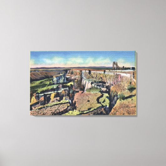 南アイダホ州 – サケの有名な沈没ファーム キャンバスプリント (正面)