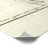 南アクラシックジアの地図 ポスター (角)