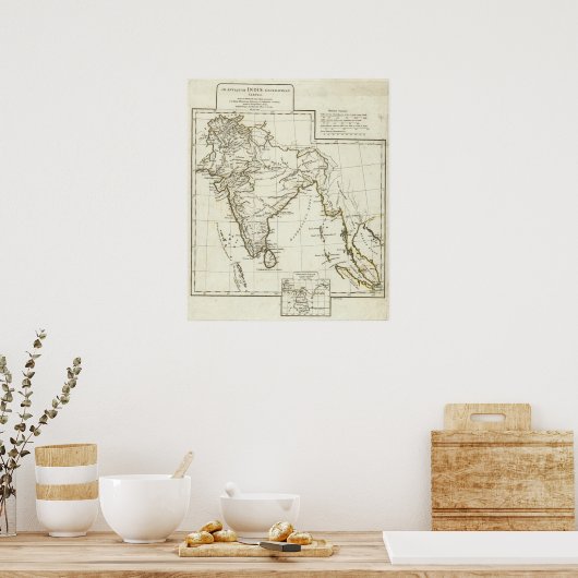 南アクラシックジアの地図 ポスター (キッチン)