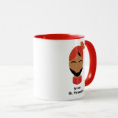 南アジアのインド贈呈品  マグカップ (正面右)