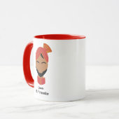 南アジアのインド贈呈品  マグカップ (正面左)