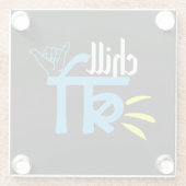 南アジアのギフト, デジインディアンミーム ガラスコースター (裏面)