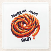 南アジアのコースターギフト、デシ引っ越し祝いパーティーデコール ガラスコースター (正面)