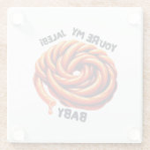 南アジアのコースターギフト、デシ引っ越し祝いパーティーデコール ガラスコースター (裏面)