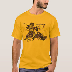 南アジアのヒンズー教の神HANUMANの剣 Tシャツ