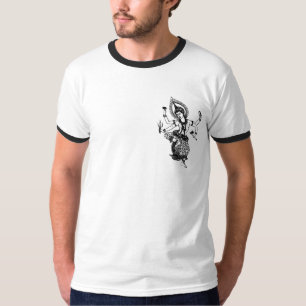 南アジアの仏のヒンズー教の神の天使SHIVA Tシャツ