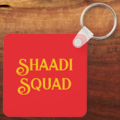 南アジアスタイルのシャーディーシーズン キーホルダー (裏面)