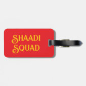 南アジアスタイルのシャーディーシーズン ラゲッジタグ (裏面横)