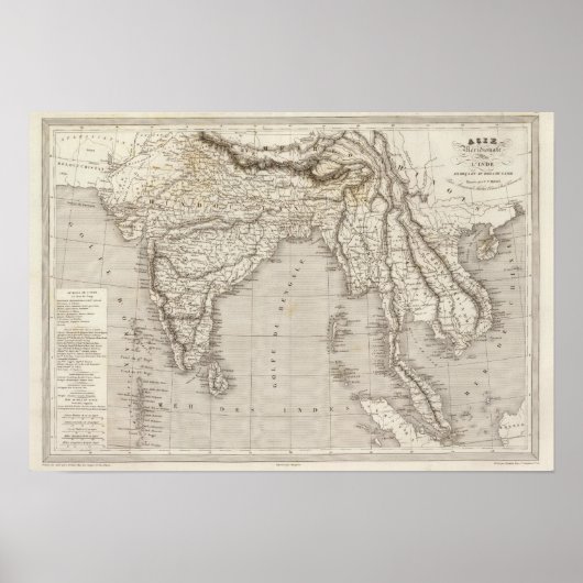 南アジア（インド） ポスター (正面)