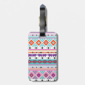 南アステカ西パターン ラゲッジタグ (裏面縦)