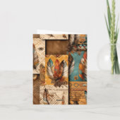 南アステカ西部部族の羽毛 カード (裏面)