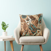 南アステカ西部部族の羽毛 クッション (椅子)