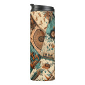 南アステカ西部部族の羽毛 タンブラー (回転右)