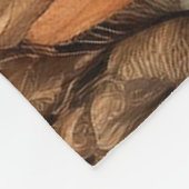 南アステカ西部部族の羽毛 フリースブランケット (角)