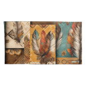 南アステカ西部部族の羽毛 枕カバー (裏面-右)