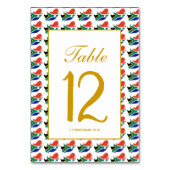 南アフリカお祝いバンケットクリスチャン結婚ズ テーブルナンバー (裏面)