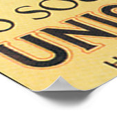 南アフリカでサーフィン入浴ヴィンテージ旅行ポスター ポスター (角)