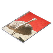 南アフリカのだちょうのノート ノートブック (左側)