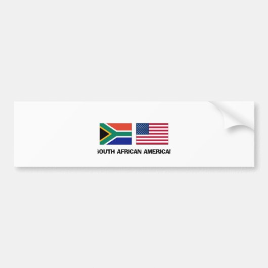 南アフリカのアメリカ人 バンパーステッカー (正面)