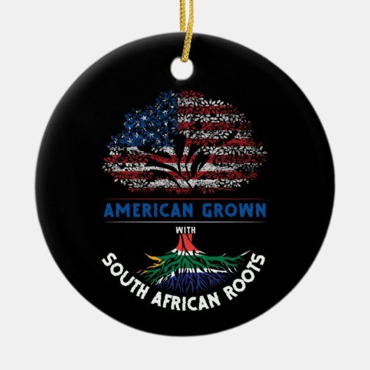 南アフリカのアメリカ原産のルーツ国旗ベネズエラ セラミックオーナメント (正面)