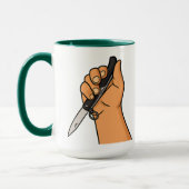 南アフリカのオカピクドゥパイパー – ホットマグ マグカップ (左)