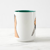 南アフリカのオカピクドゥパイパー – ホットマグ マグカップ (中央)