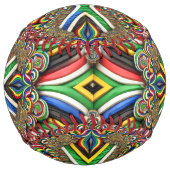 南アフリカのカラーズ付きソフトボールデザイン ソフトボール (裏面)