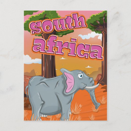 南アフリカのキャルトン旅行ポスター ポストカード (正面)