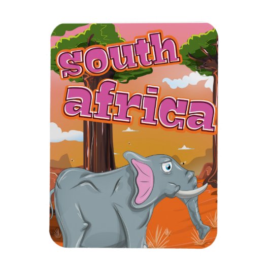 南アフリカのキャルトン旅行ポスター マグネット (縦)