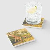 南アフリカのキリン ストーンコースター (横)