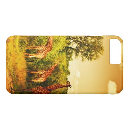 南アフリカのキリン Case-Mate iPhoneケース (裏面(横))