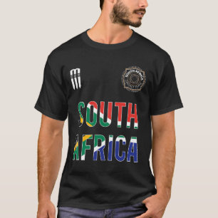 南アフリカのクリケットTシャツ2019年プロテアスSAファン Tシャツ