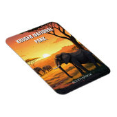 南アフリカのクルーガー国立公園に象 マグネット (右側)