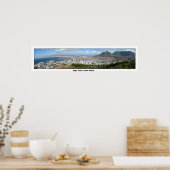 南アフリカのケープタウンのパノラマビュー ポスター (キッチン)