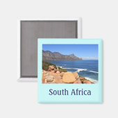 南アフリカのケープタウンへのコーストロード マグネット (正面/裏面)