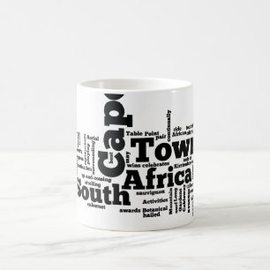 南アフリカのケープタウン コーヒーマグカップ